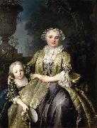 Louis Tocque and Her Daughter Germany oil painting artist